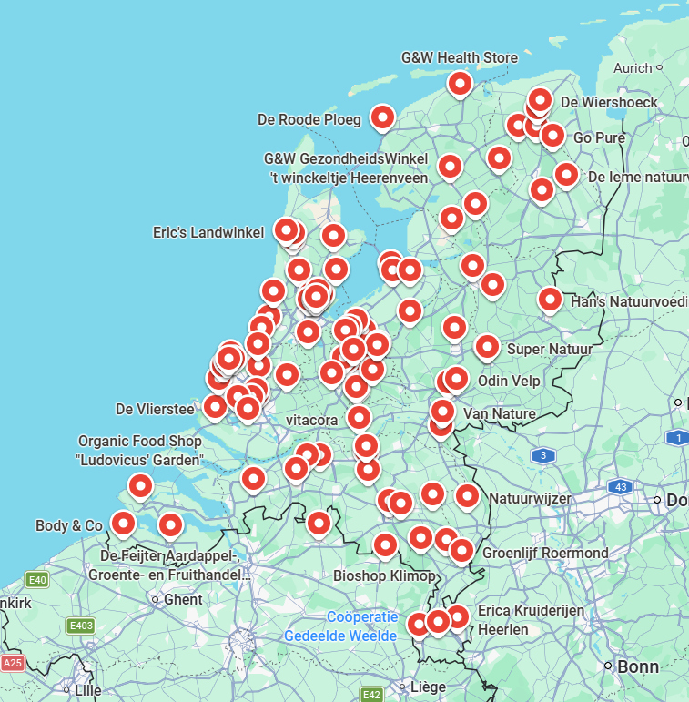 Nederland verkooppunten TerraSana Vanilla Date