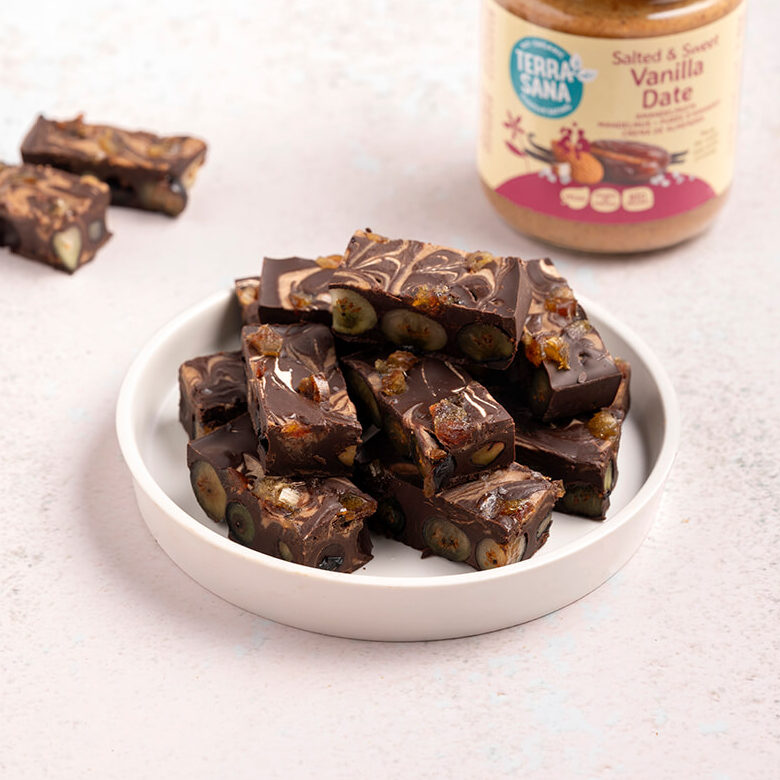 chocolate bites met vanilla date