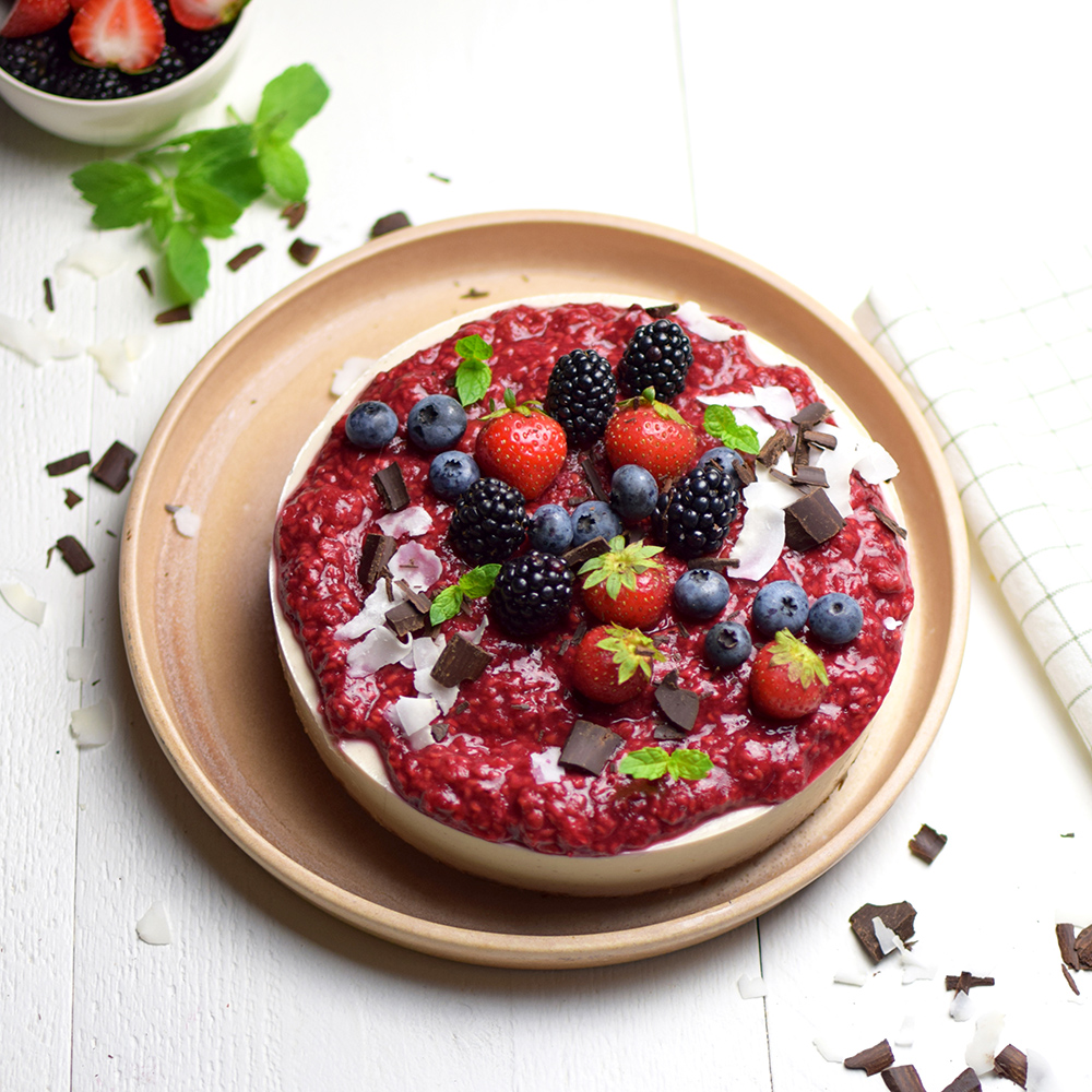 gâteau du petit-déjeuner avec de l'agar-agar